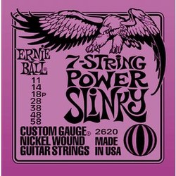 2620 7-string Power Slinky Nickel Wound .011 - .058 Purple pack