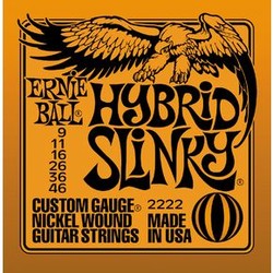 2222 Hybrid Slinky Nickel Wound .009 - .046 Orange Pack
