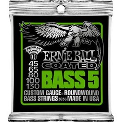 3836 Coated Bass Strings - Regular 5-String Bass Strings .045 - .130