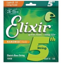 Elixir Bass Nanoweb Light B / .130 - samostatná struna