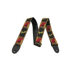 Fender USA " Monogrammed " Černý / Žlutý / Červený