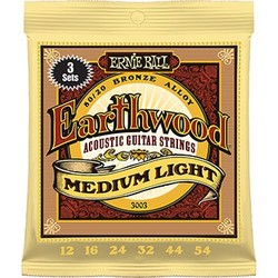3003 Earthwood Medium Light 80/20 - 3 pack / .012 - .054 /