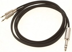 Bespeco Jack 6.3 Stereo - 2x Jack 3.5 Mono - 1.5m