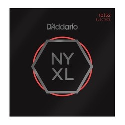 D´Addario NYXL1052 Nickel Wound Electric Guitar Strings, Light Top / Heavy Bottom, 10-52