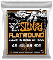 2813 Ernie Ball Hybrid Slinky Flatwound Cobalt 45/105
