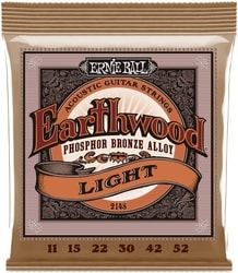 2148 Ernie Ball Earthwood .011-.052 Light Phosphor Bronze Acoustic Strings