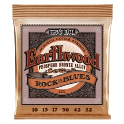 2151 Ernie Ball Earthwood Rock&Blues Phosphor Bronze - Hybrid Slinky Acoustic .010 - .052 w/ plain G