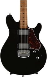 MusicMan Valentine Guitar, Trans Black, Roasted Maple Neck