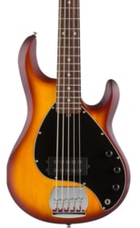 Sterling SUB Ray5 Honeyburst Satin, Rosewood Fretboard