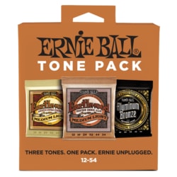 3313 Ernie Ball Medium Light Acoustic Guitar Tone Pack(80/20 Earthwood, Phosphor Bronze, Aluminium Bronze)