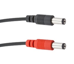 2.5mm Reverse Polarity (Center Positive) Barrel 2.1mm straight to 2.5mm straight - 18”