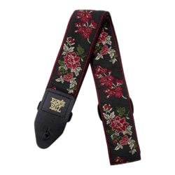 4142 Ernie Ball Polypro Jacquard Strap - Red Rose
